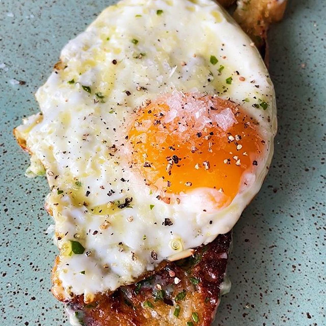 BUTTERY PARMESAN EGG TOAST