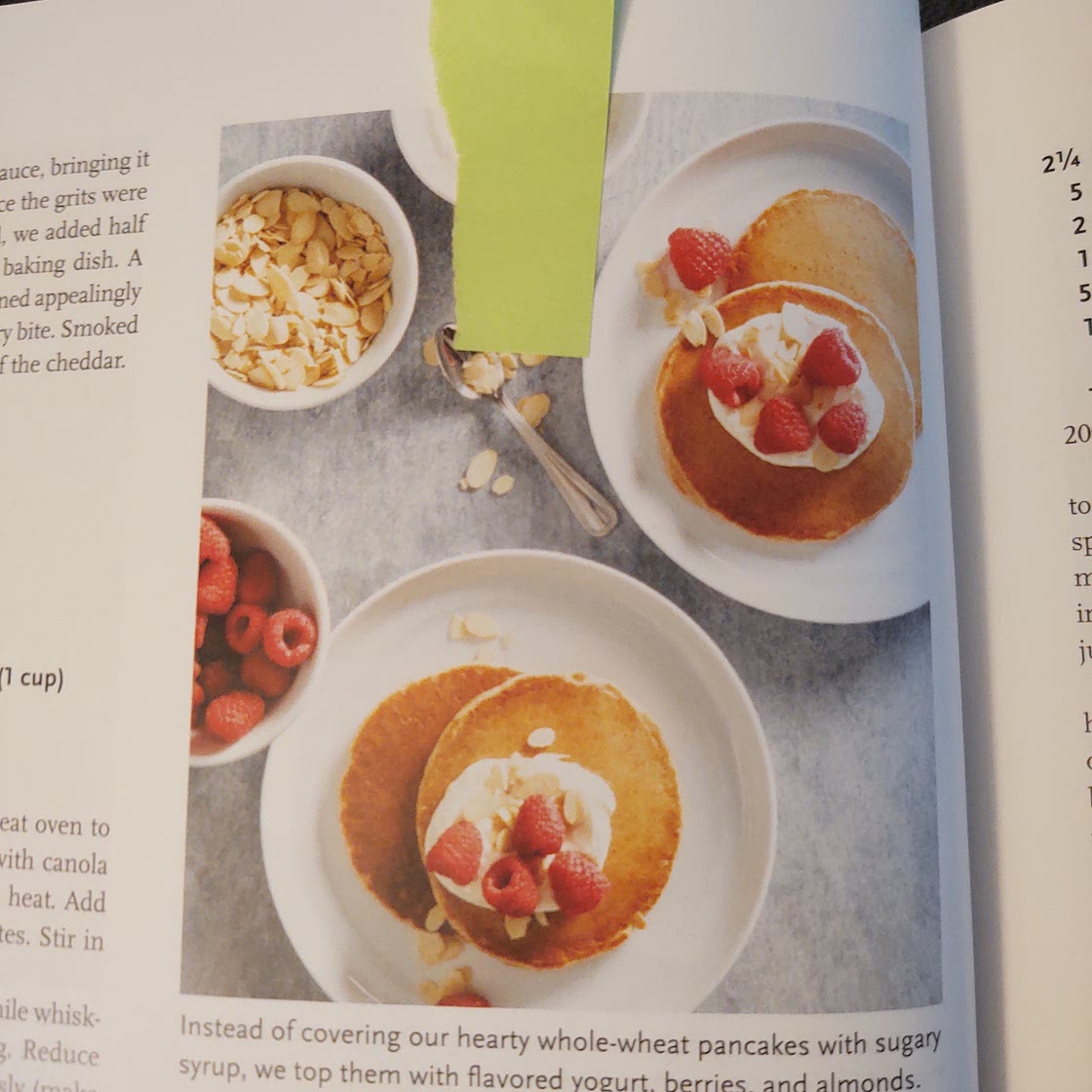 p.24 100 percent whole wheat pancakes