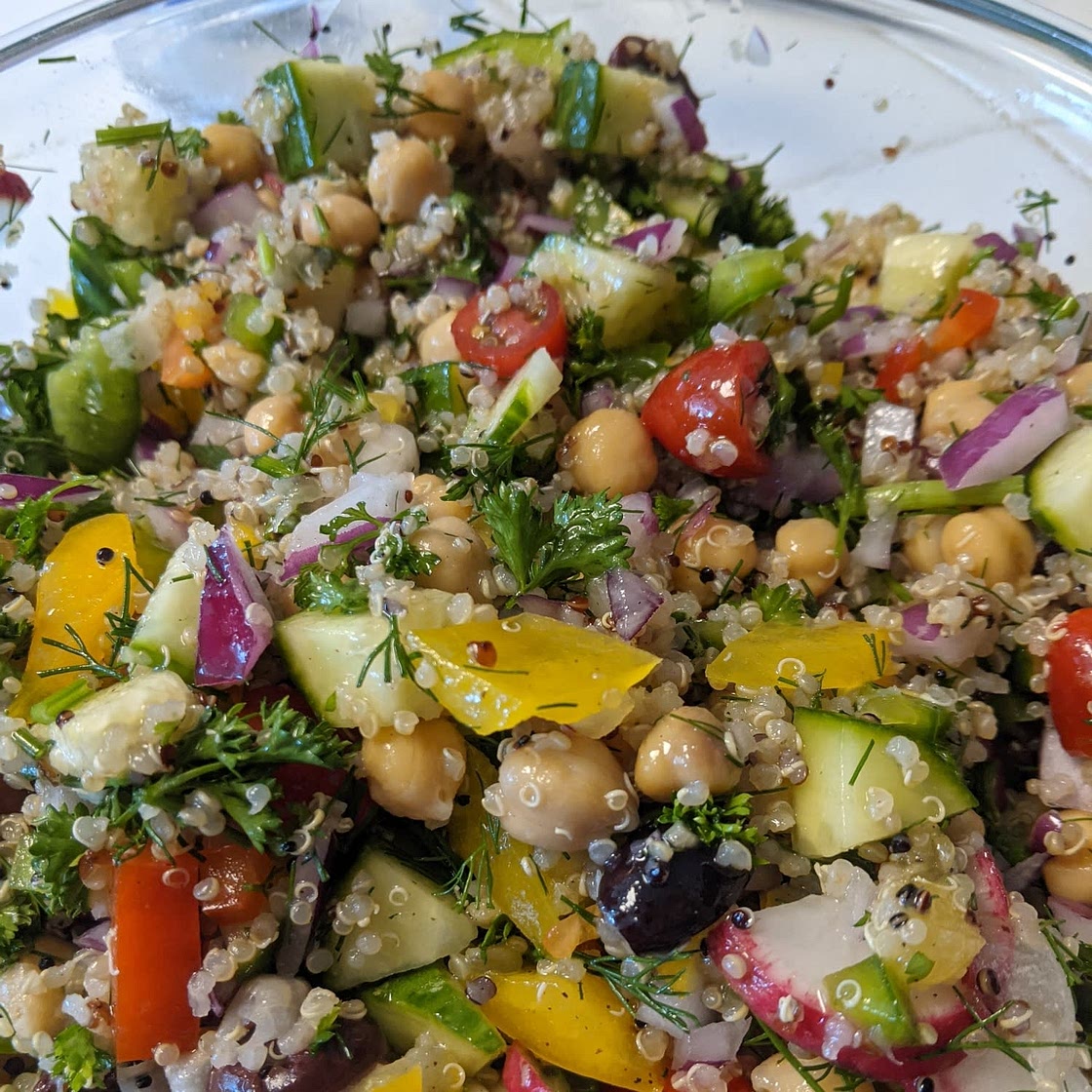 Lemony Chickpea Quinoa Salad