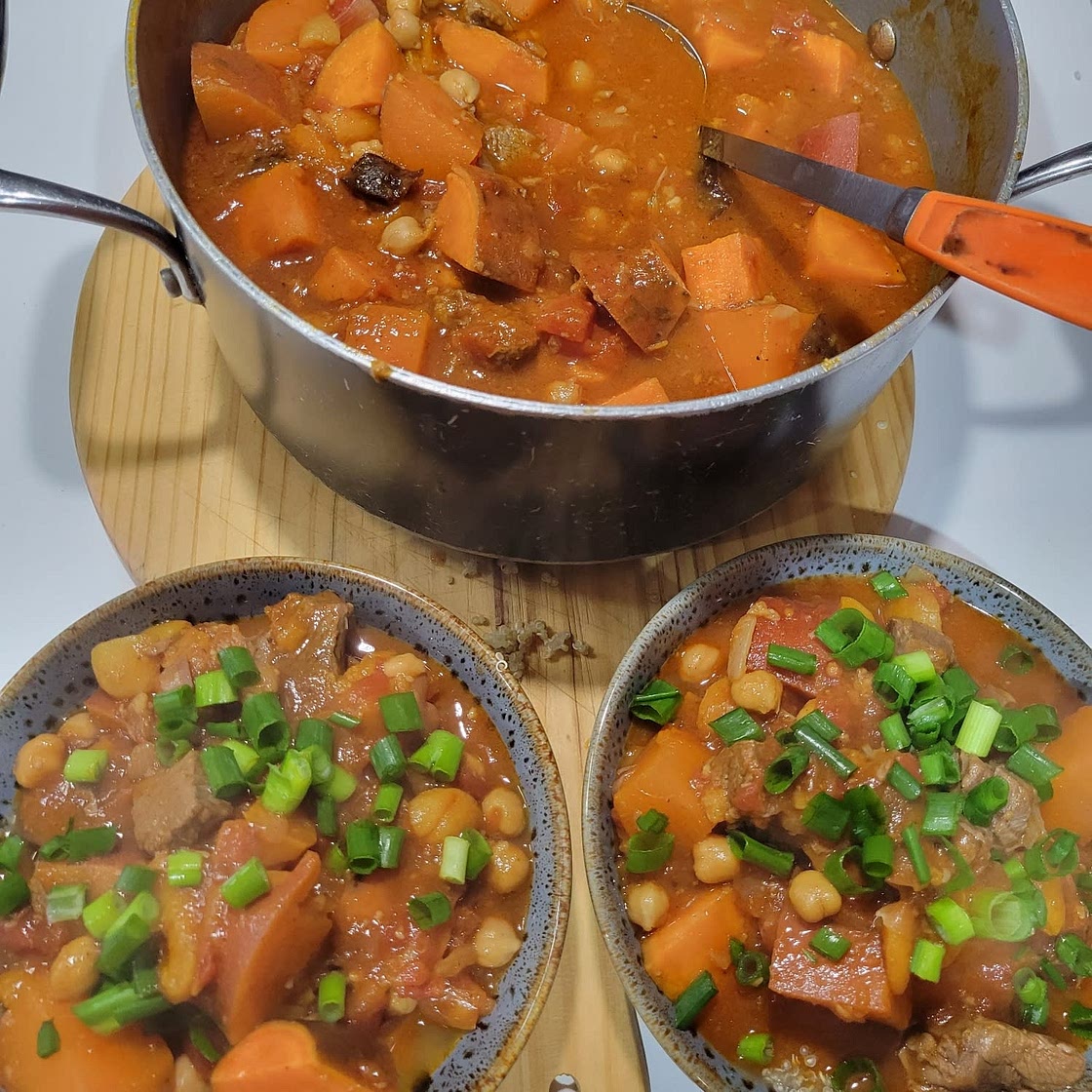 Moroccan Beef and Sweet Potato Stew