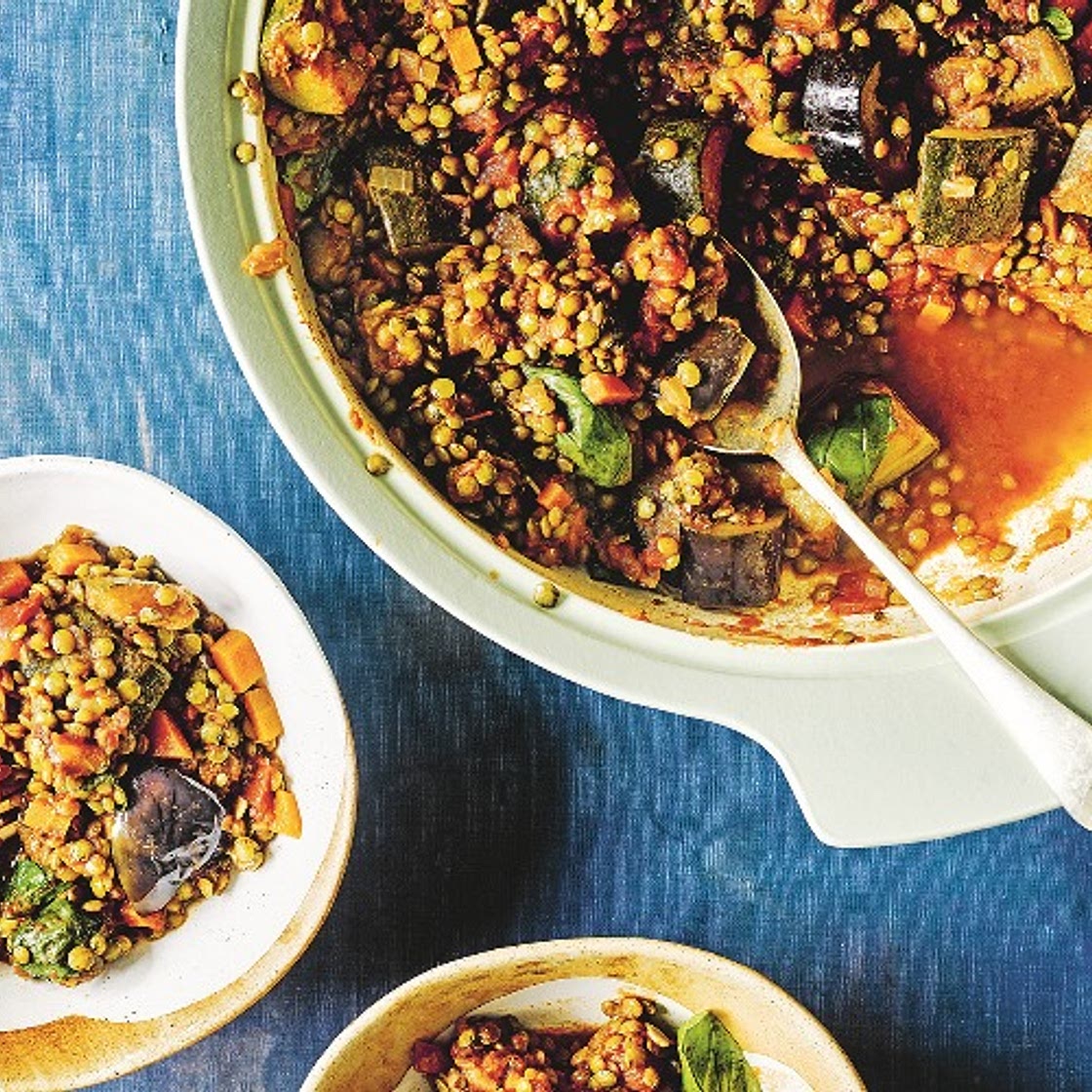 Quick lentil ratatouille