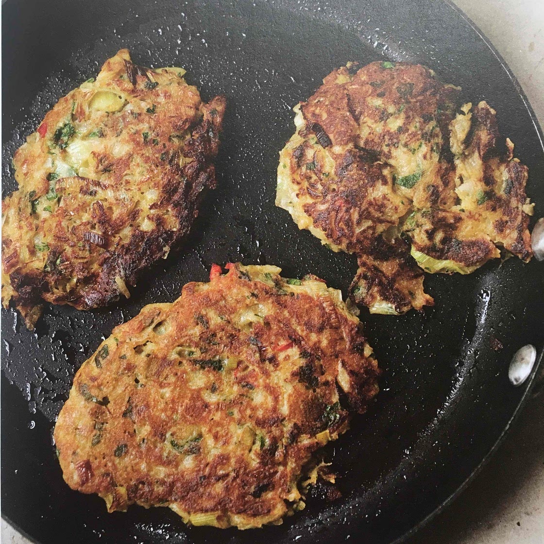 Leek fritters