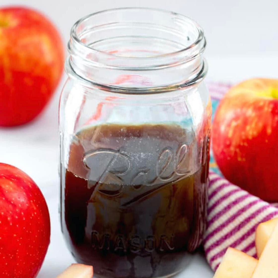 Delicious Habits Red Apple Simple Syrup