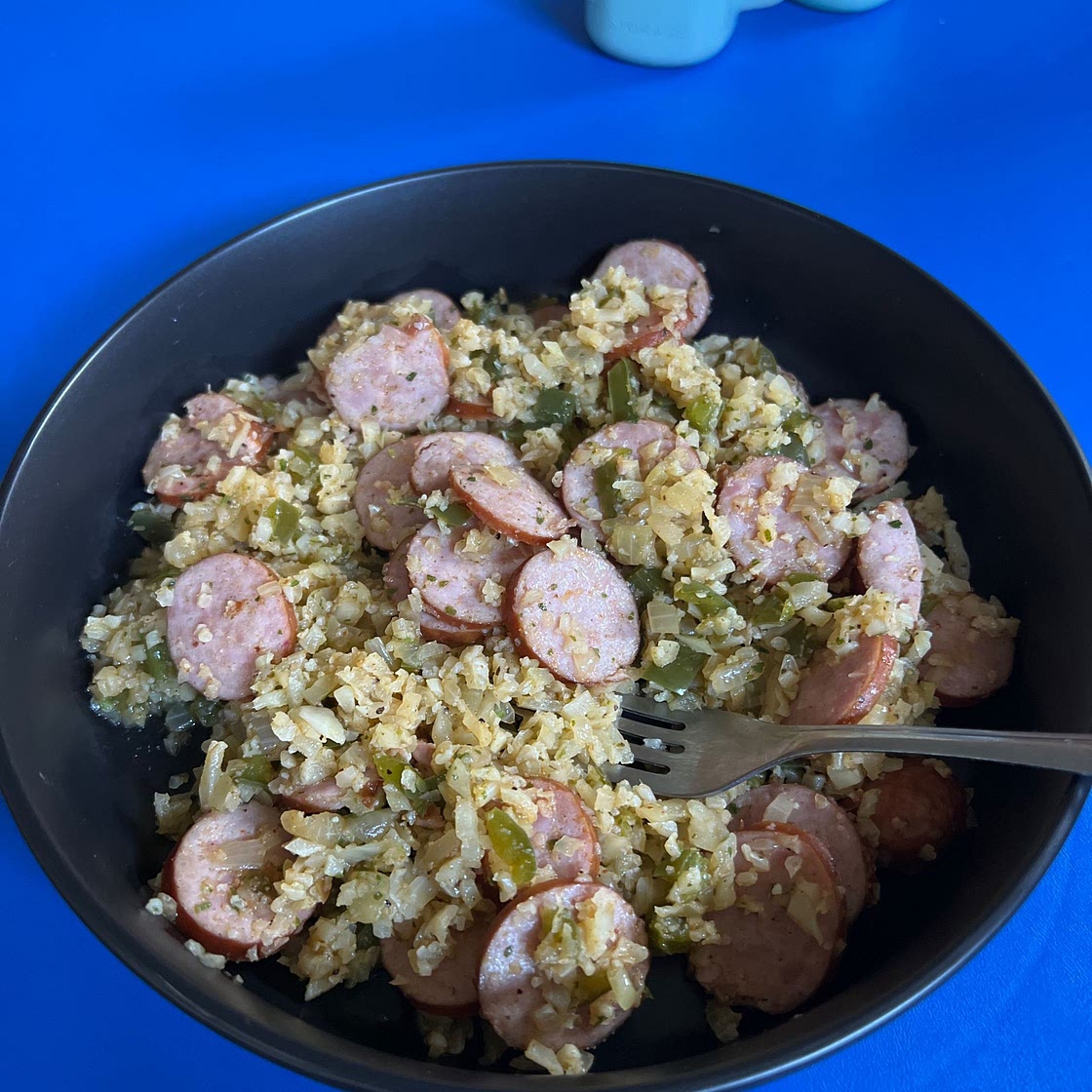 Cajun Sausage Cauliflower Rice (Keto & Low Carb)