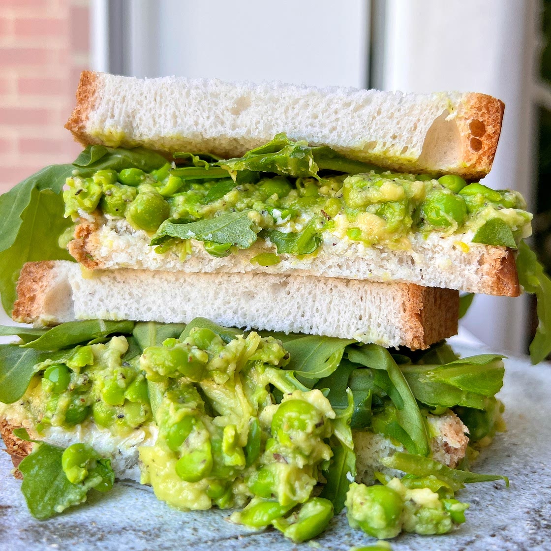 Smashed Pea & Avocado Sandwich