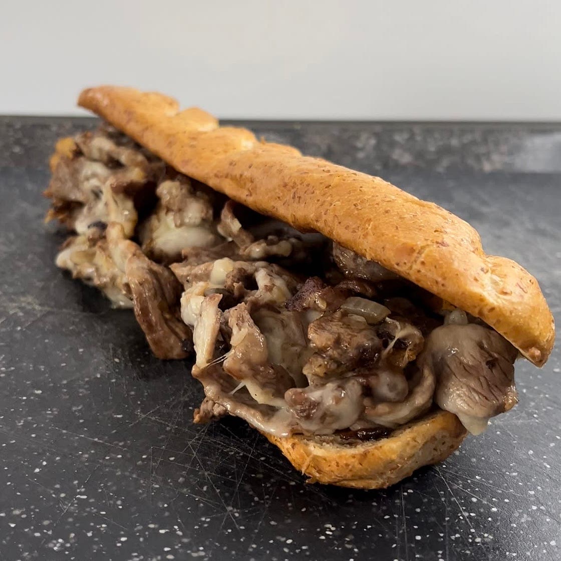 Philly cheesesteak sandwich