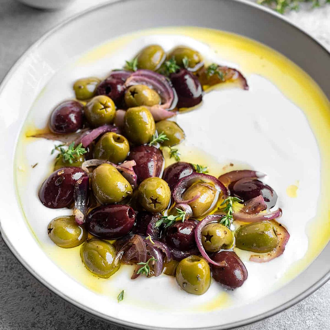 Whipped Feta Dip With Olives