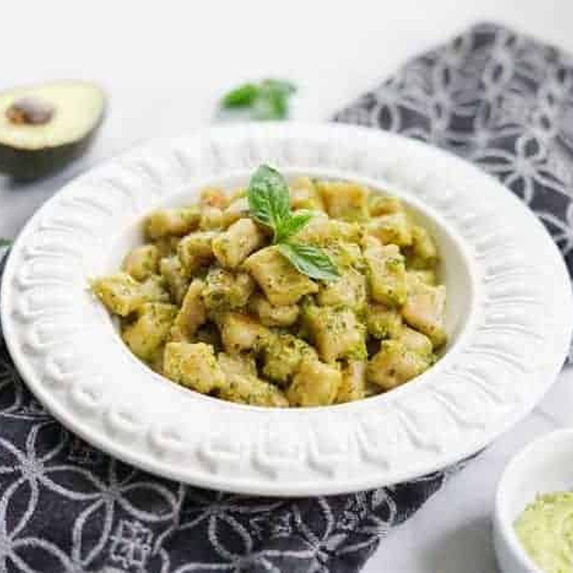 Cauliflower Gnocchi with Creamy Lemon Basil Sauce