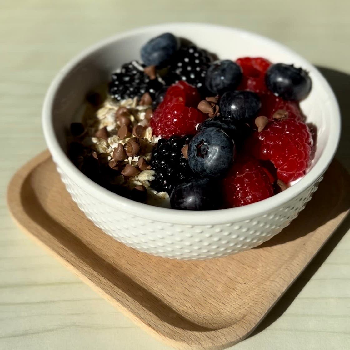 Greek yogurt and berries