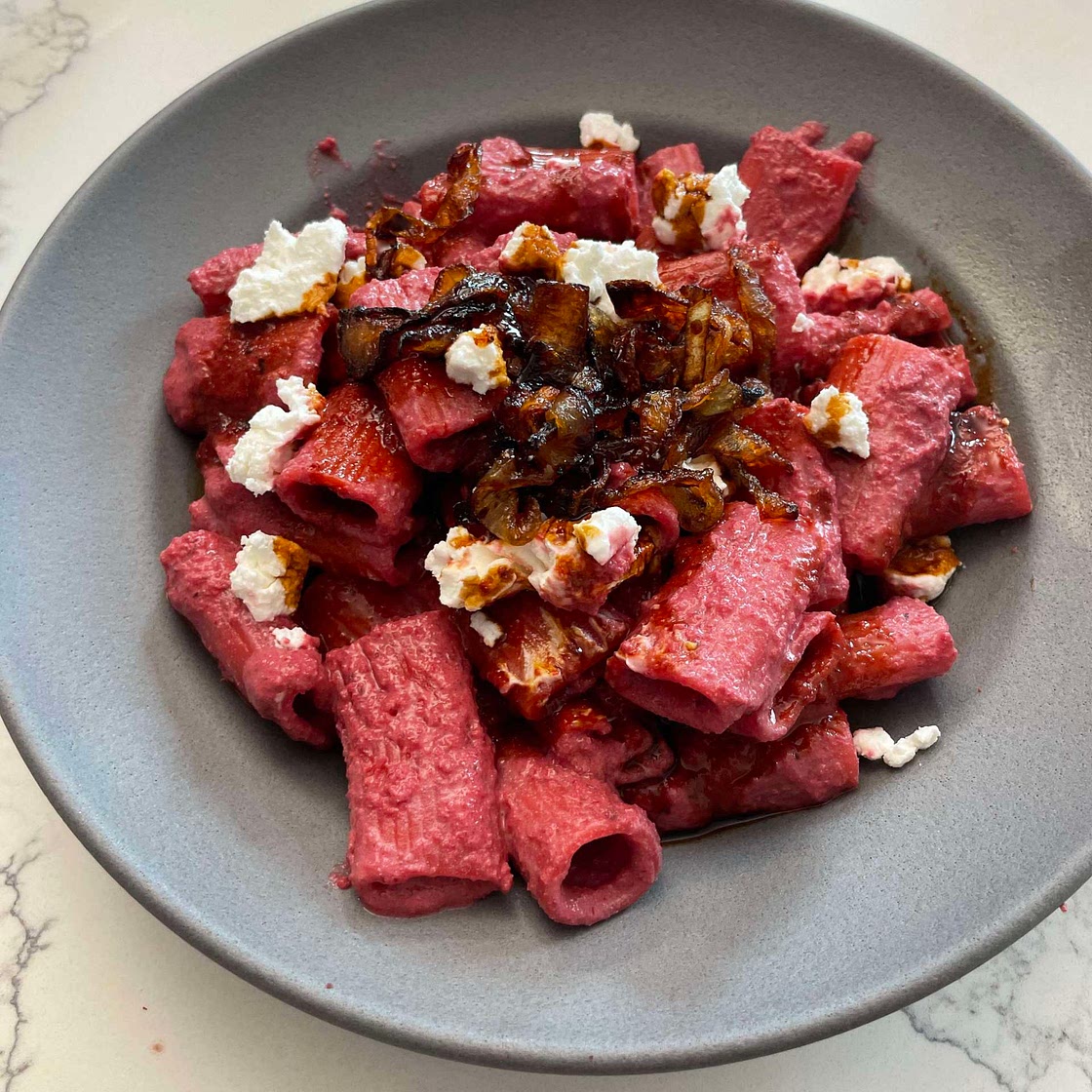 Roasted Beet and Ricotta Pasta Sauce