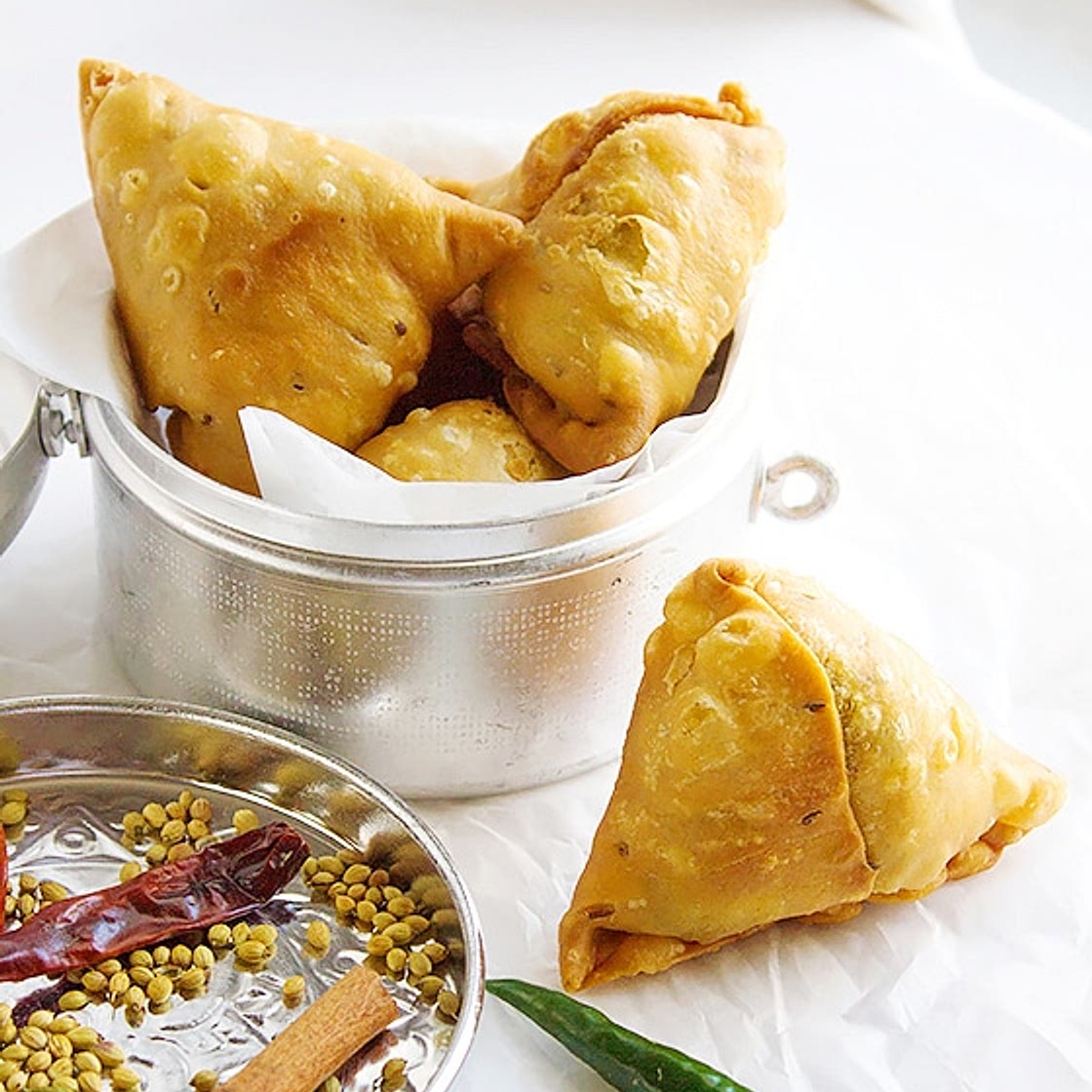 Punjabi Crunchy Beef Samosa