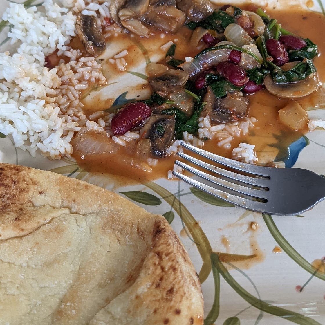Mushroom & Kidney Bean Coconut Curry
