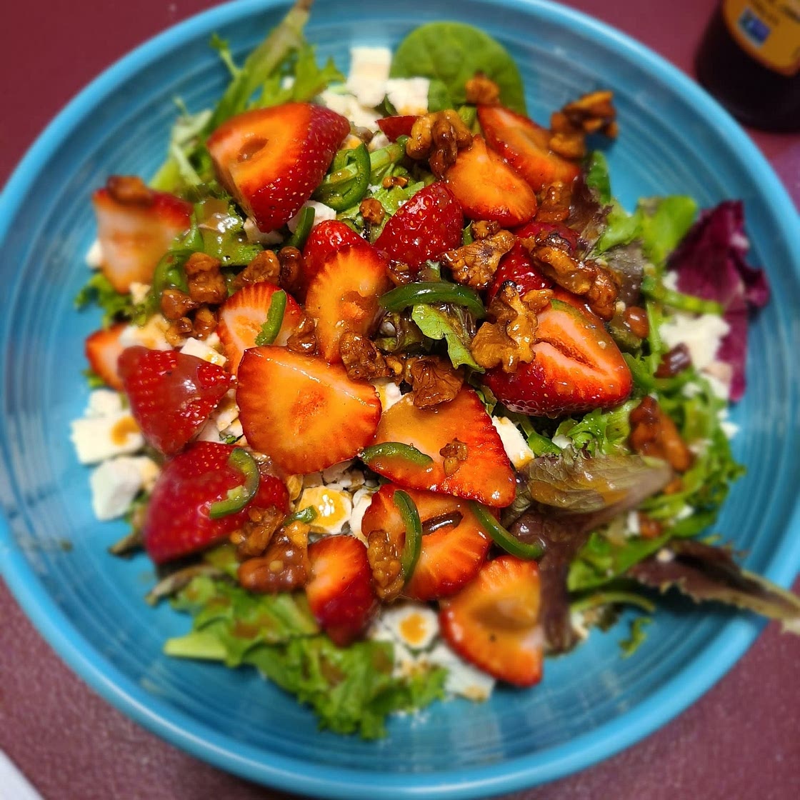 Colorful Strawberry Arugula Salad