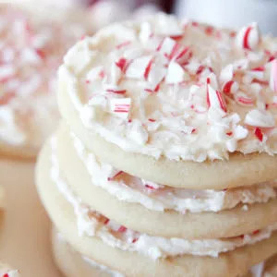 Peppermint Candy Cane Sugar Cookies