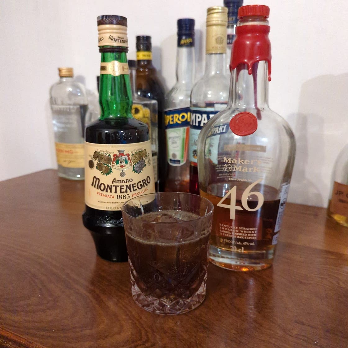 Chinotto 'cola' cocktail