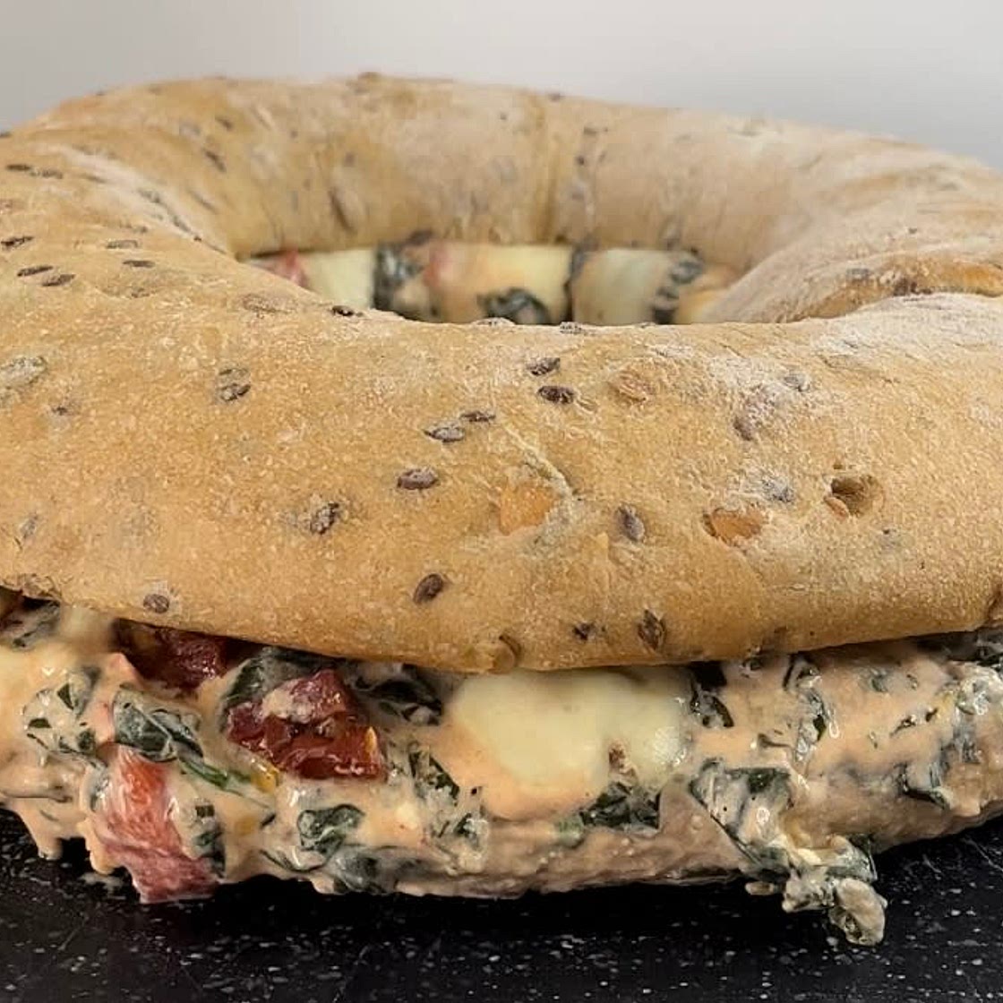 Ricotta spinach sandwich
