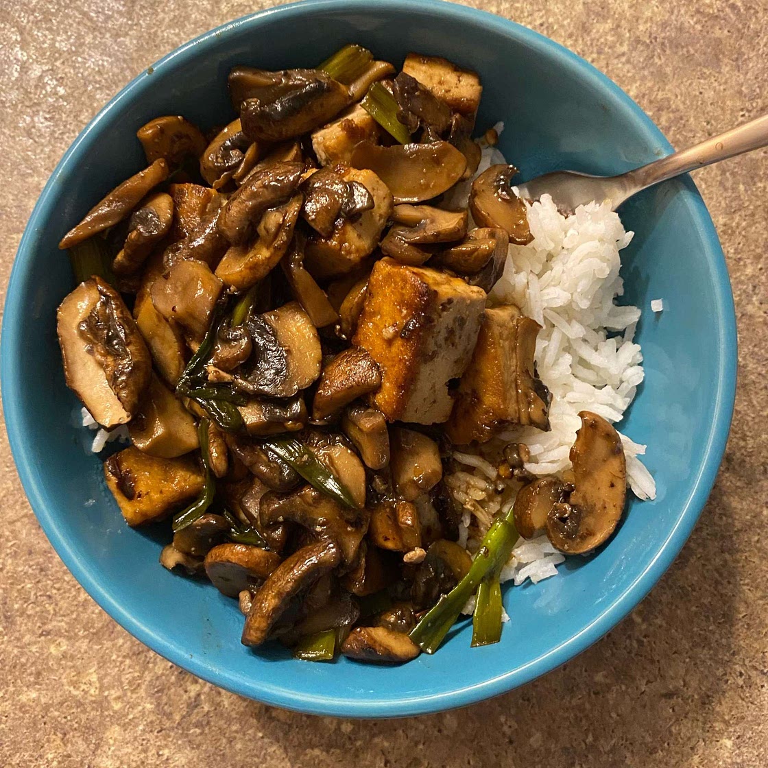 Tofu and Mushroom Stir-Fry