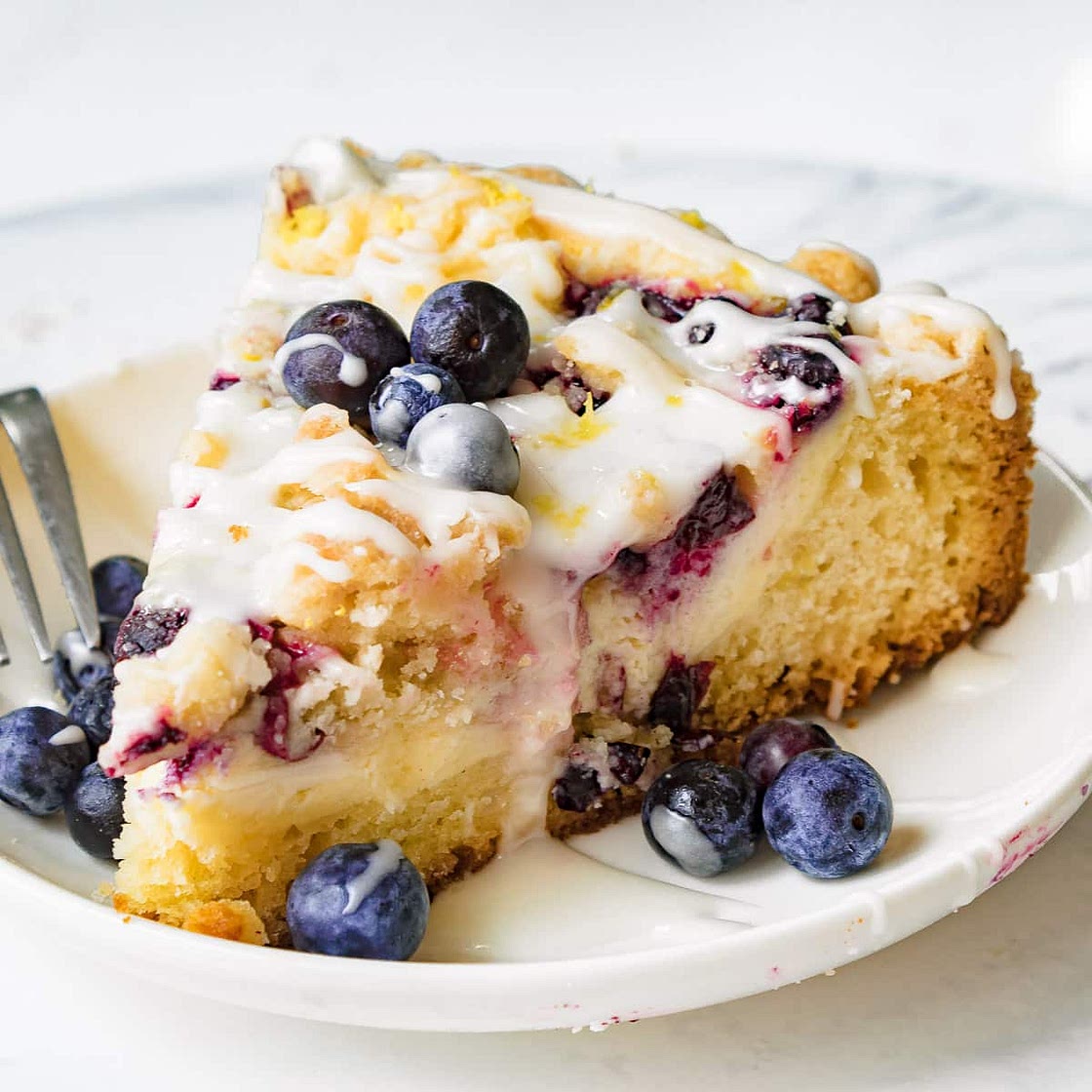 Blueberry Cream Cheese Coffee Cake - Easy Recipe