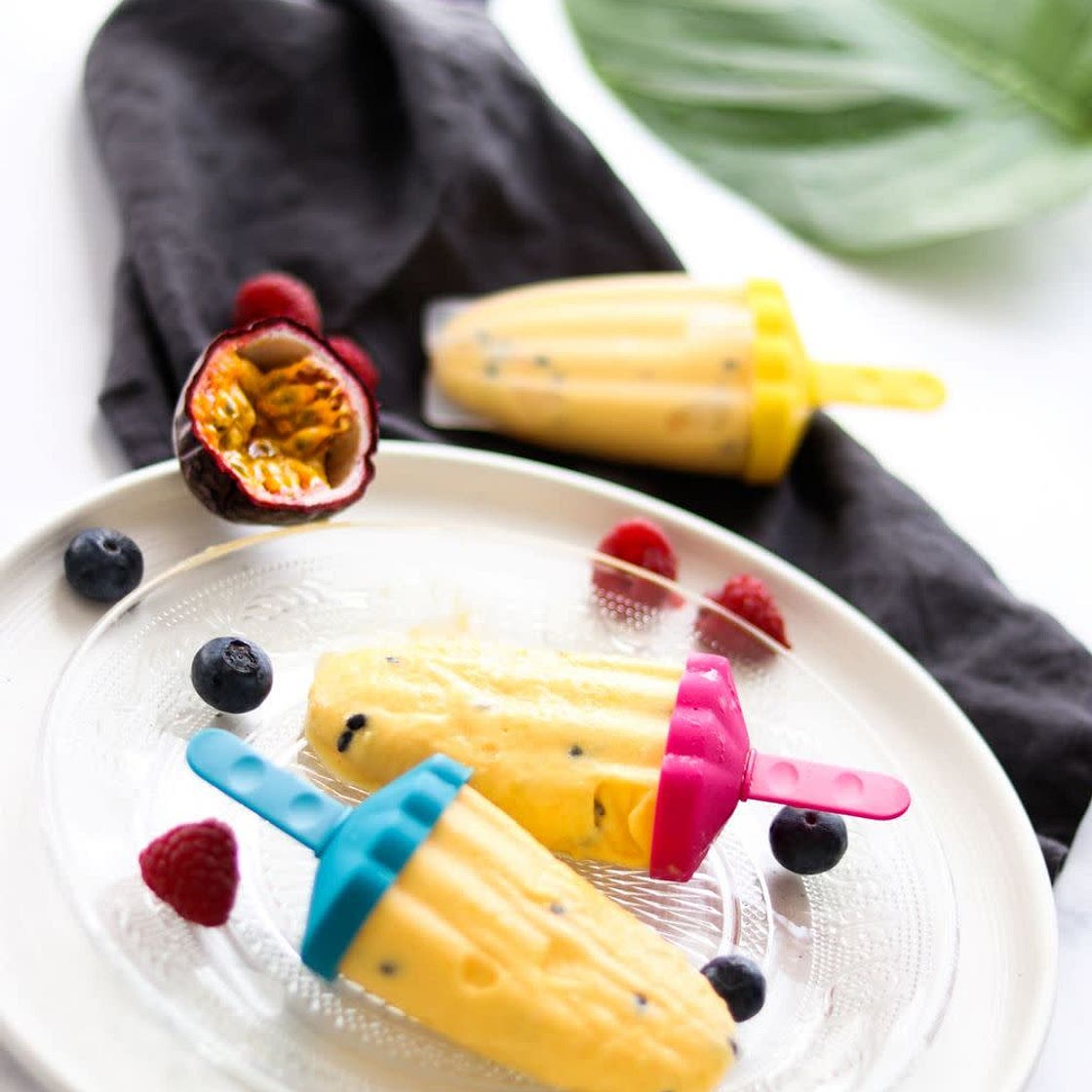 Tropikalne lody mango-marakuja-kokos