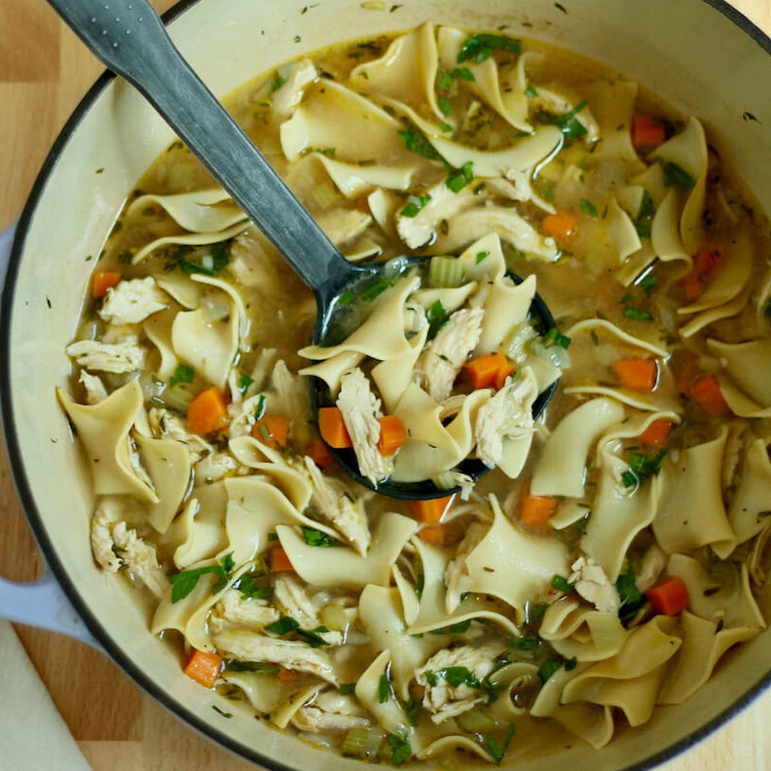 Dutch Oven Chicken Noodle Soup