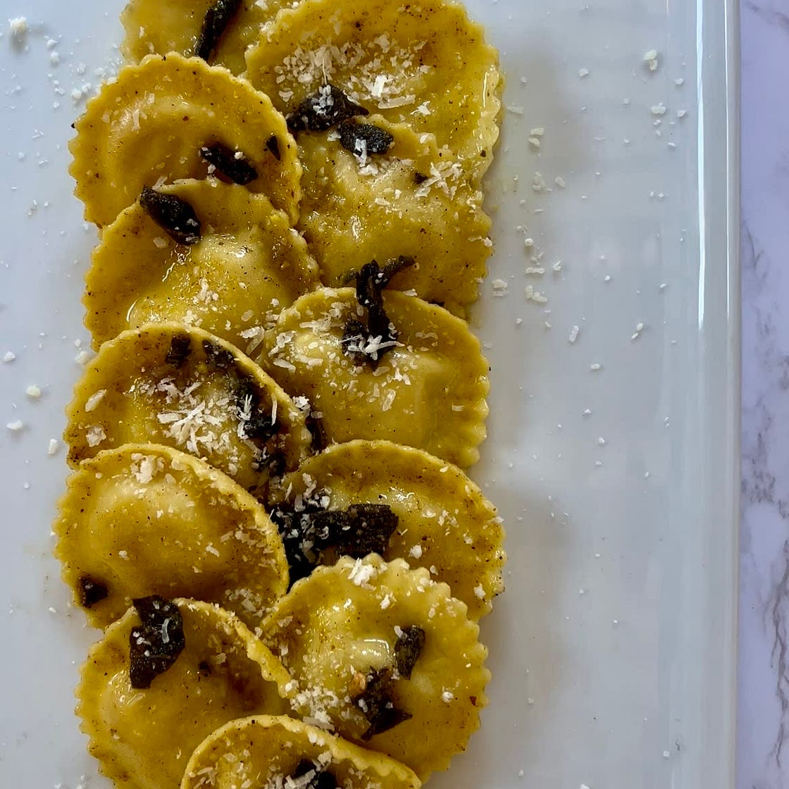 Pistachio Brown Butter Sage Ravioli