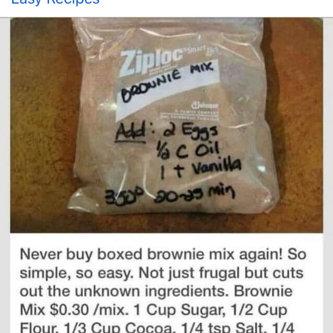 Brownie Mix
