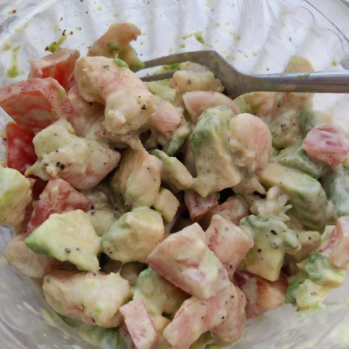 Shrimp avocado salad