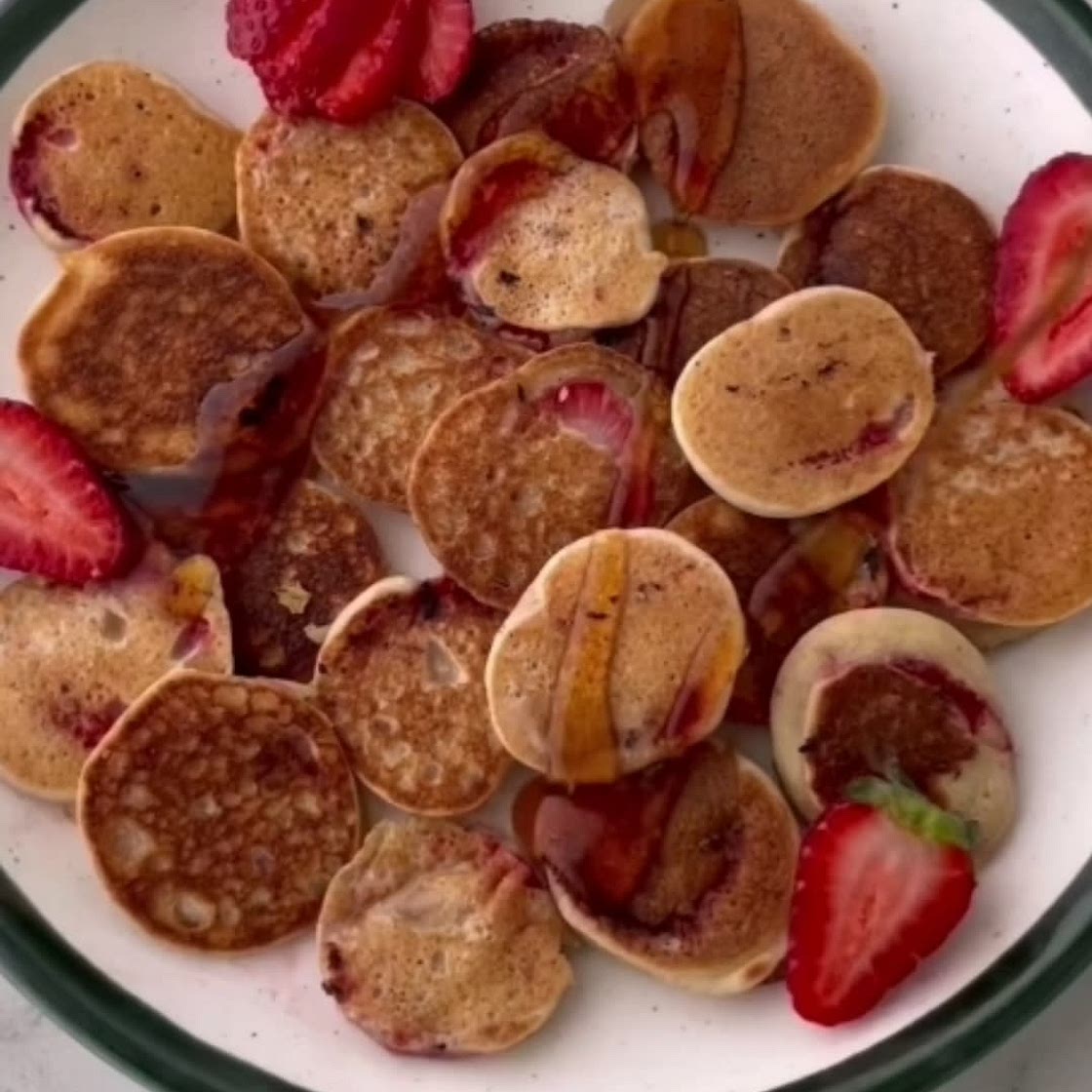 Strawberry Pancake Bites
