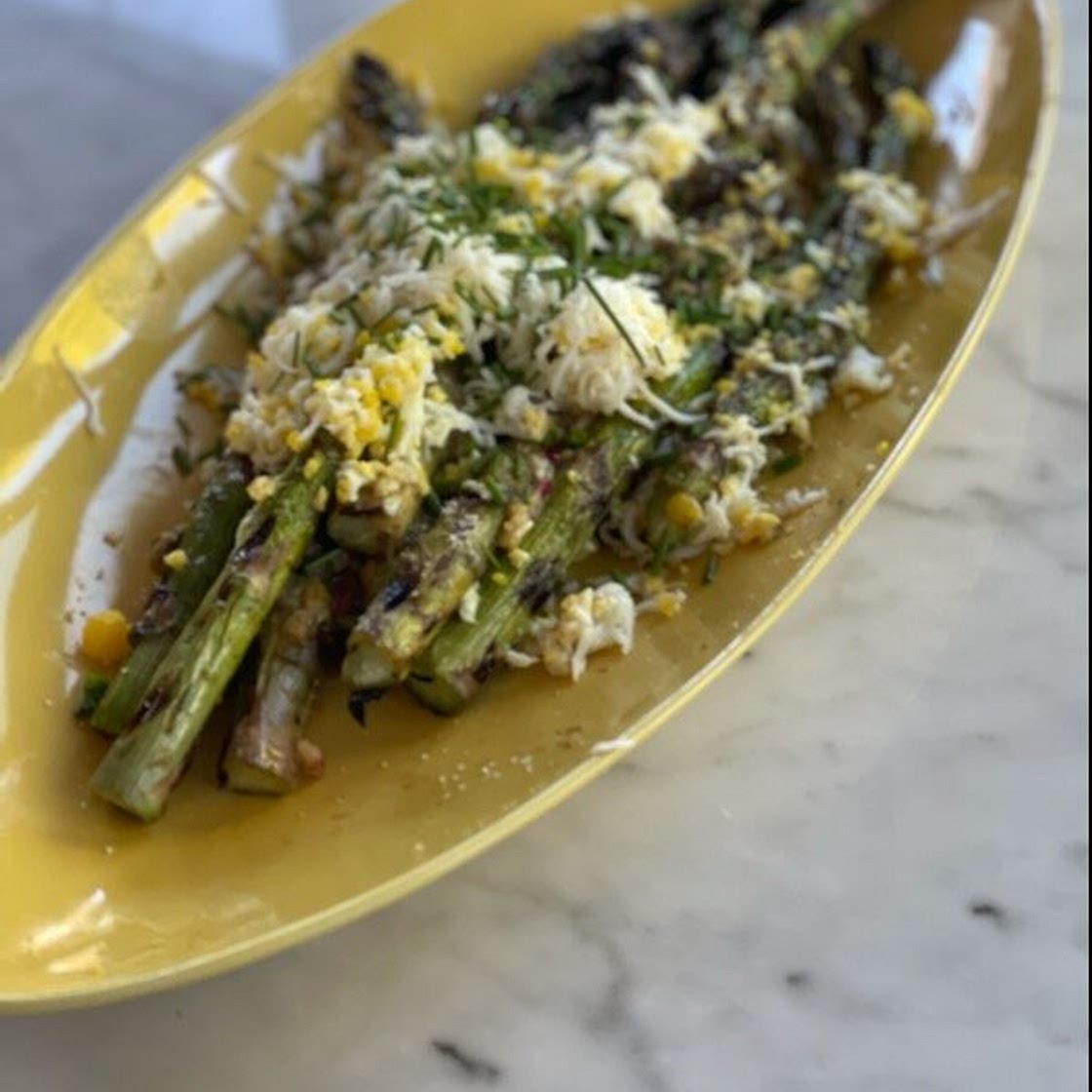 Grilled Asparagus with Capers, Herbs, and Eggs — NuCook