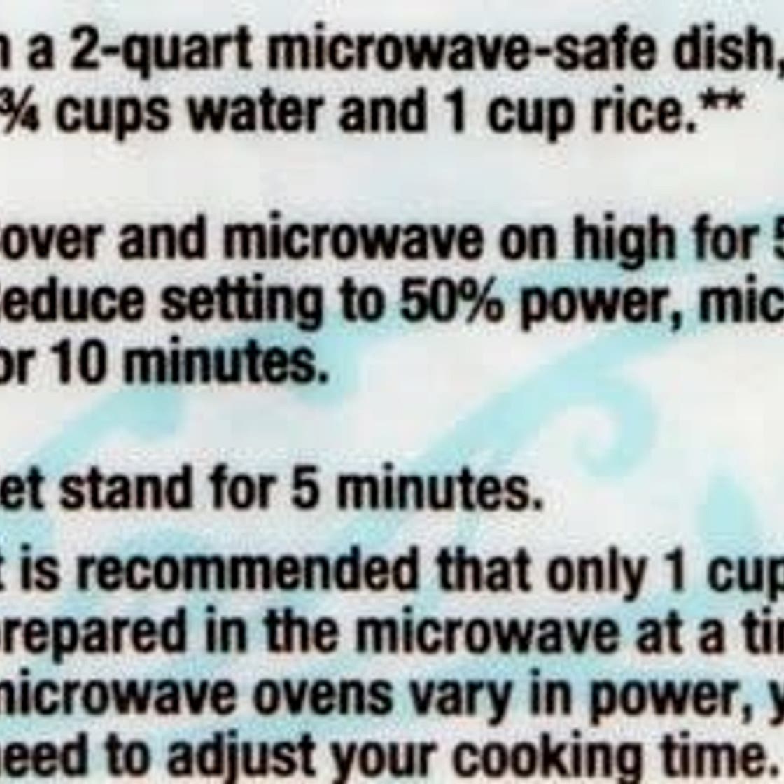 Microwave Jasmine Rice