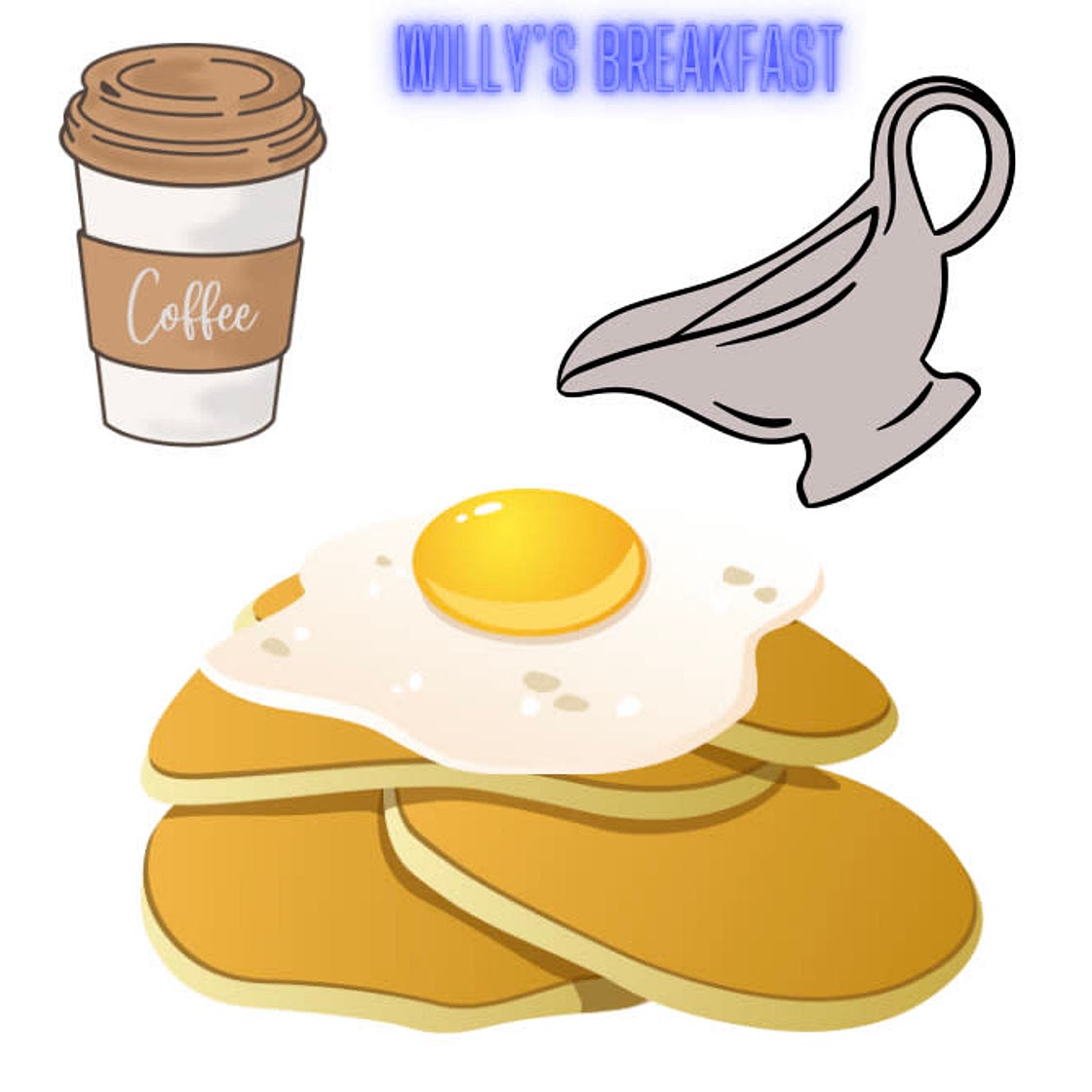 Pancakes & Egg bowl + Coffee