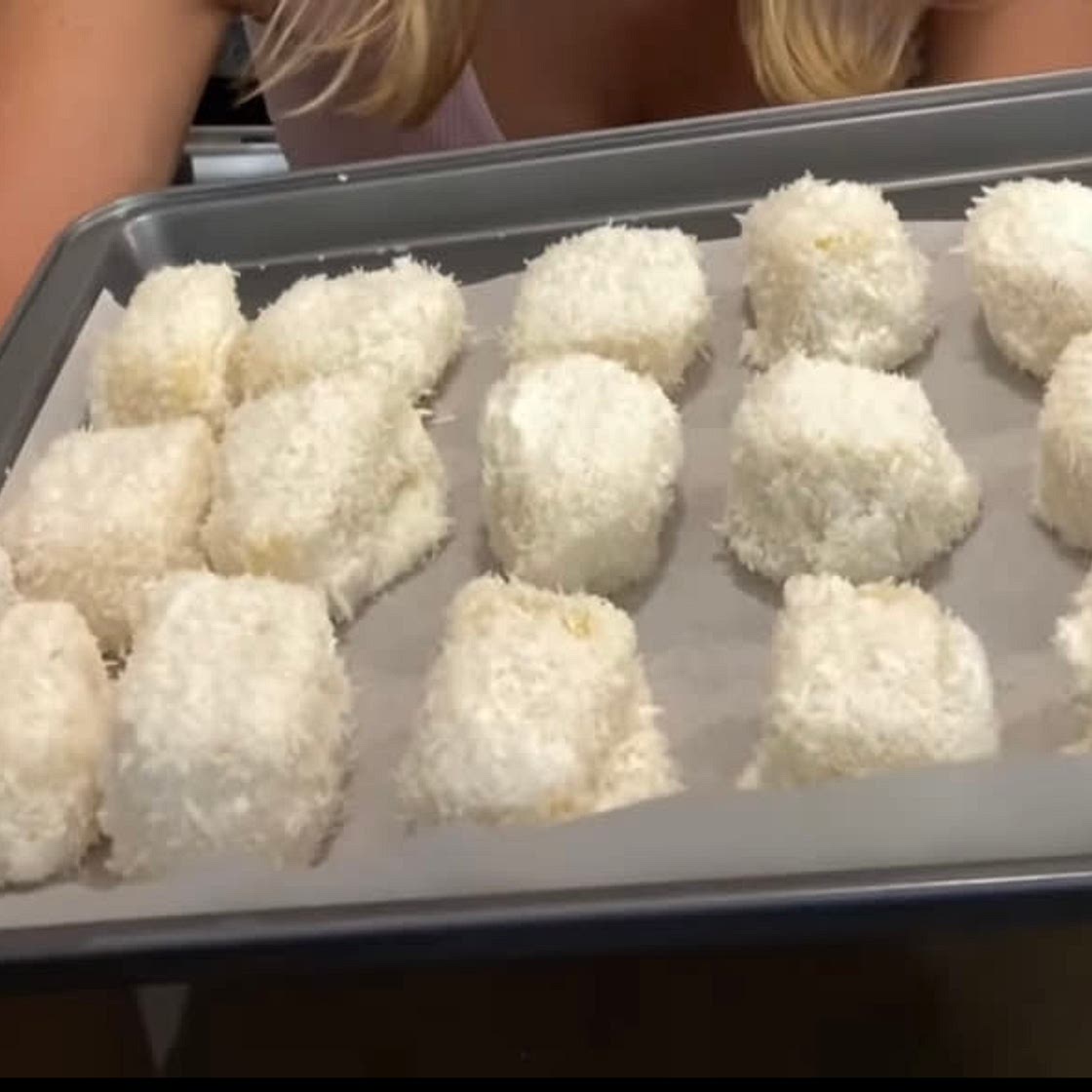 Frozen pina coloda bites 
