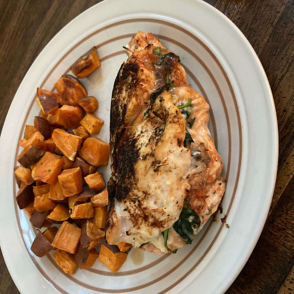 Mushroom Stuffed Chicken breast