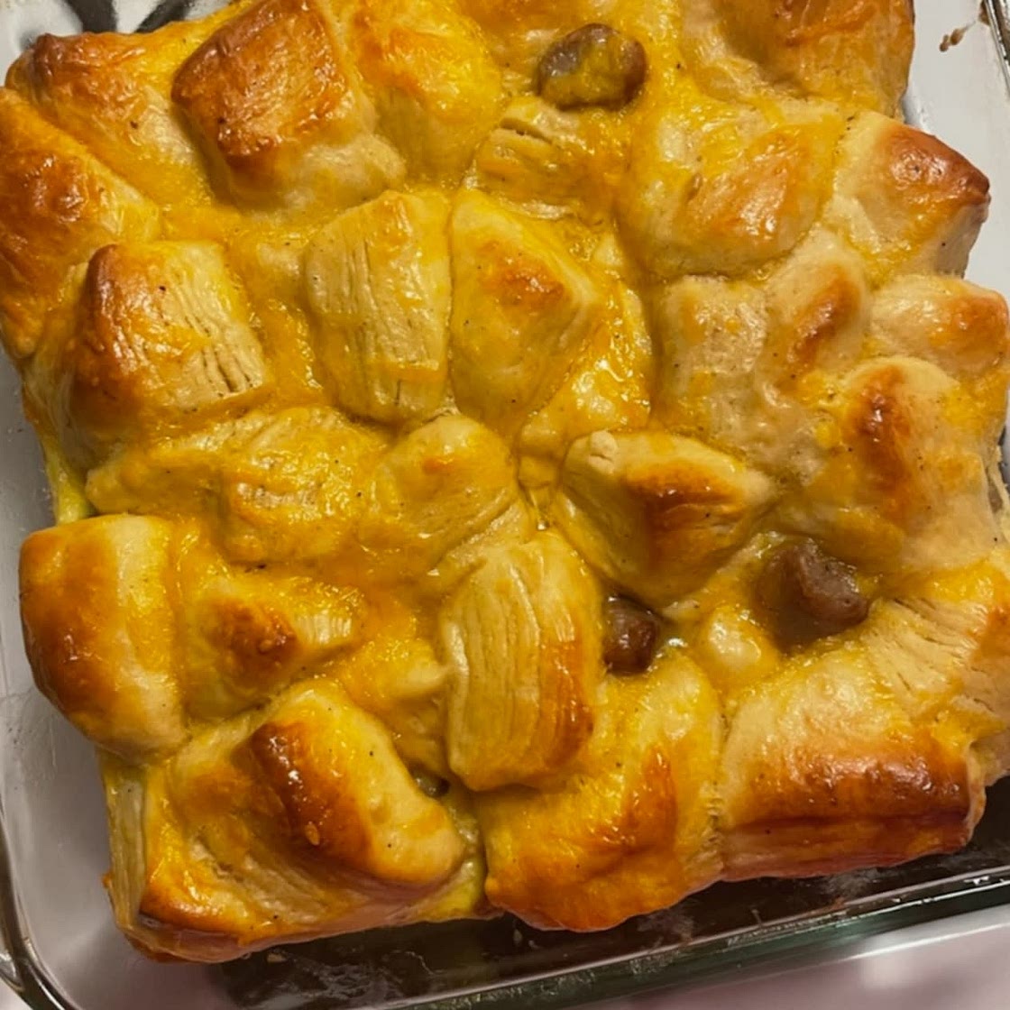 Breakfast Casserole Recipe with Biscuit Dough