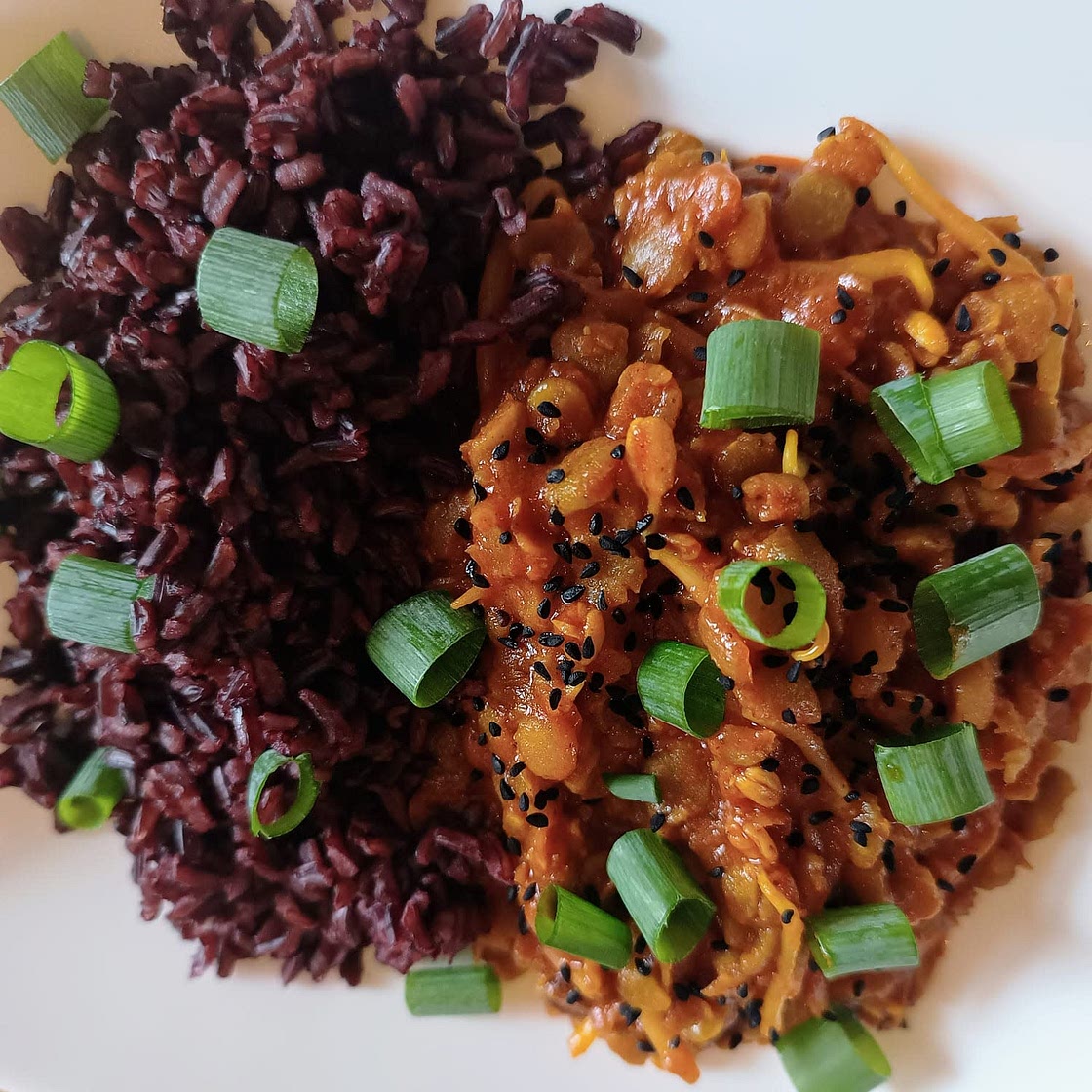 Vegan Green Lentil Curry! Healthy, free of lactose and gluten!
