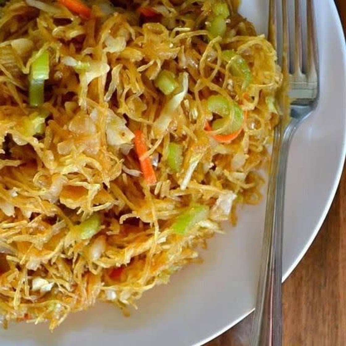 Spaghetti Squash Chow Mein