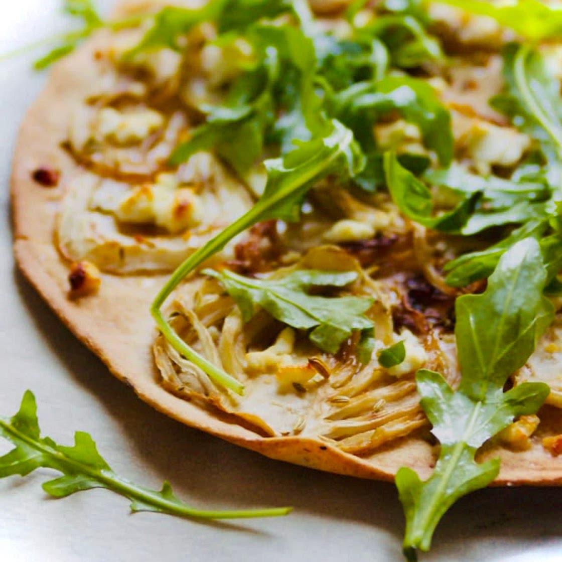 Man’oushe Shoumar Bi Jibneh or Fennel & Akawi Cheese Pie