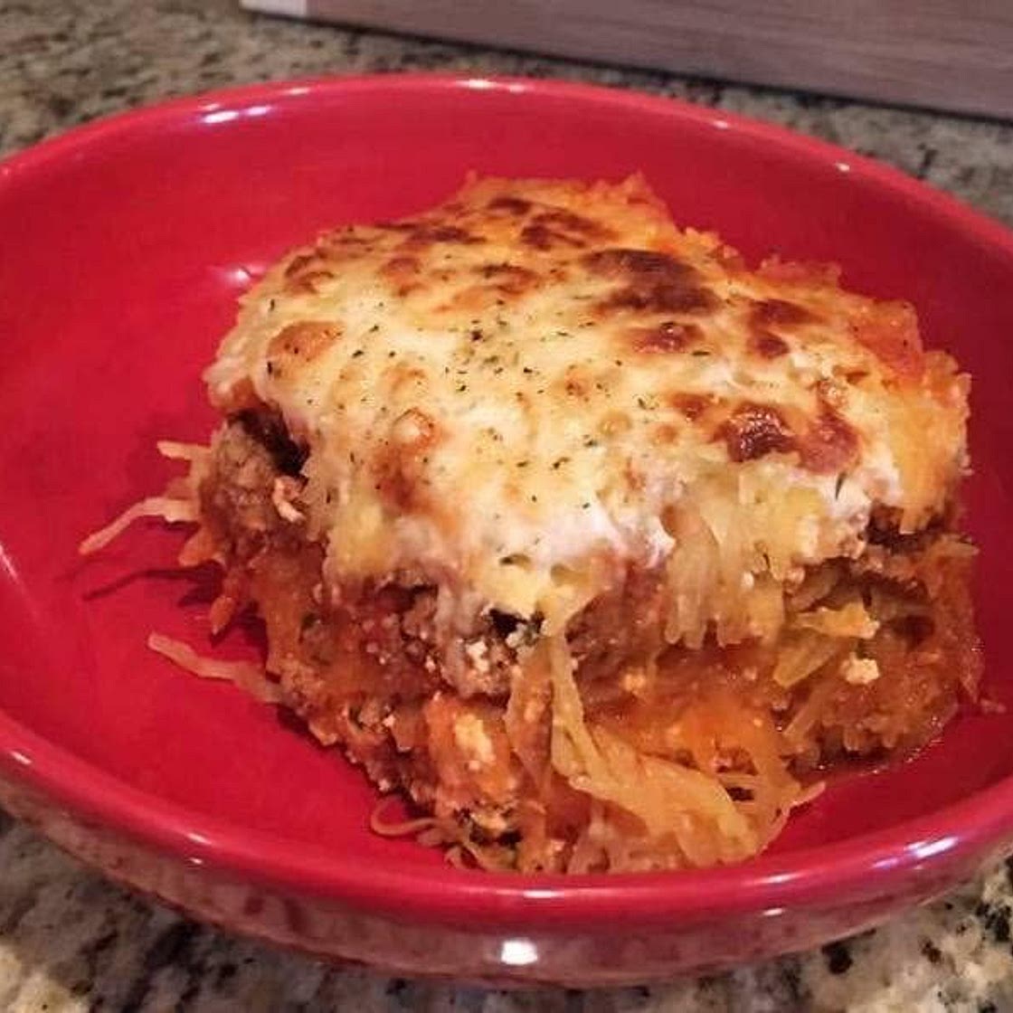 Spaghetti Squash Lasagna 🍅🌿