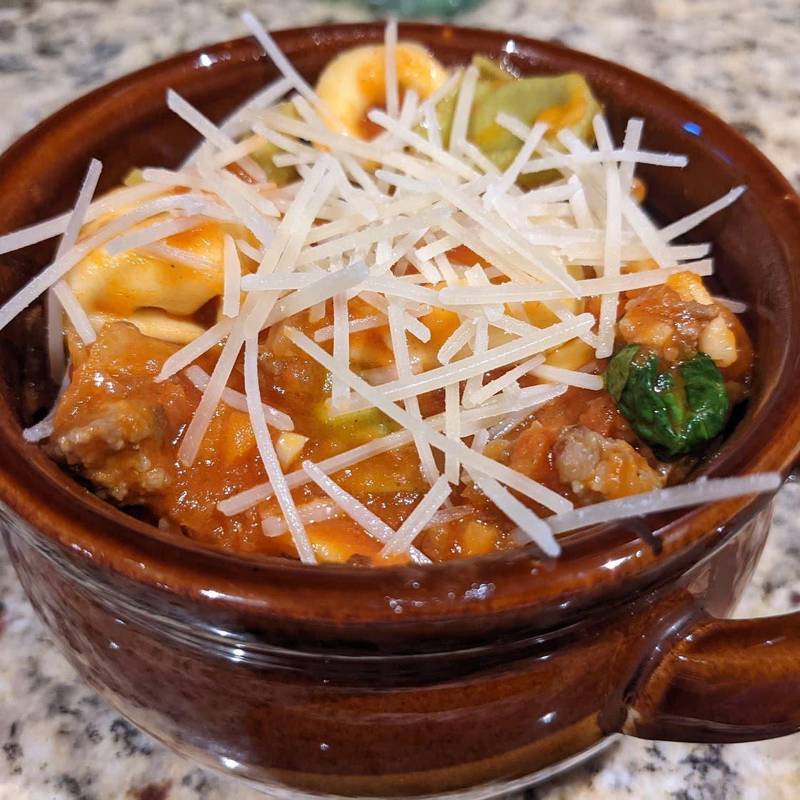 Italian Sausage Tortellini Skillet