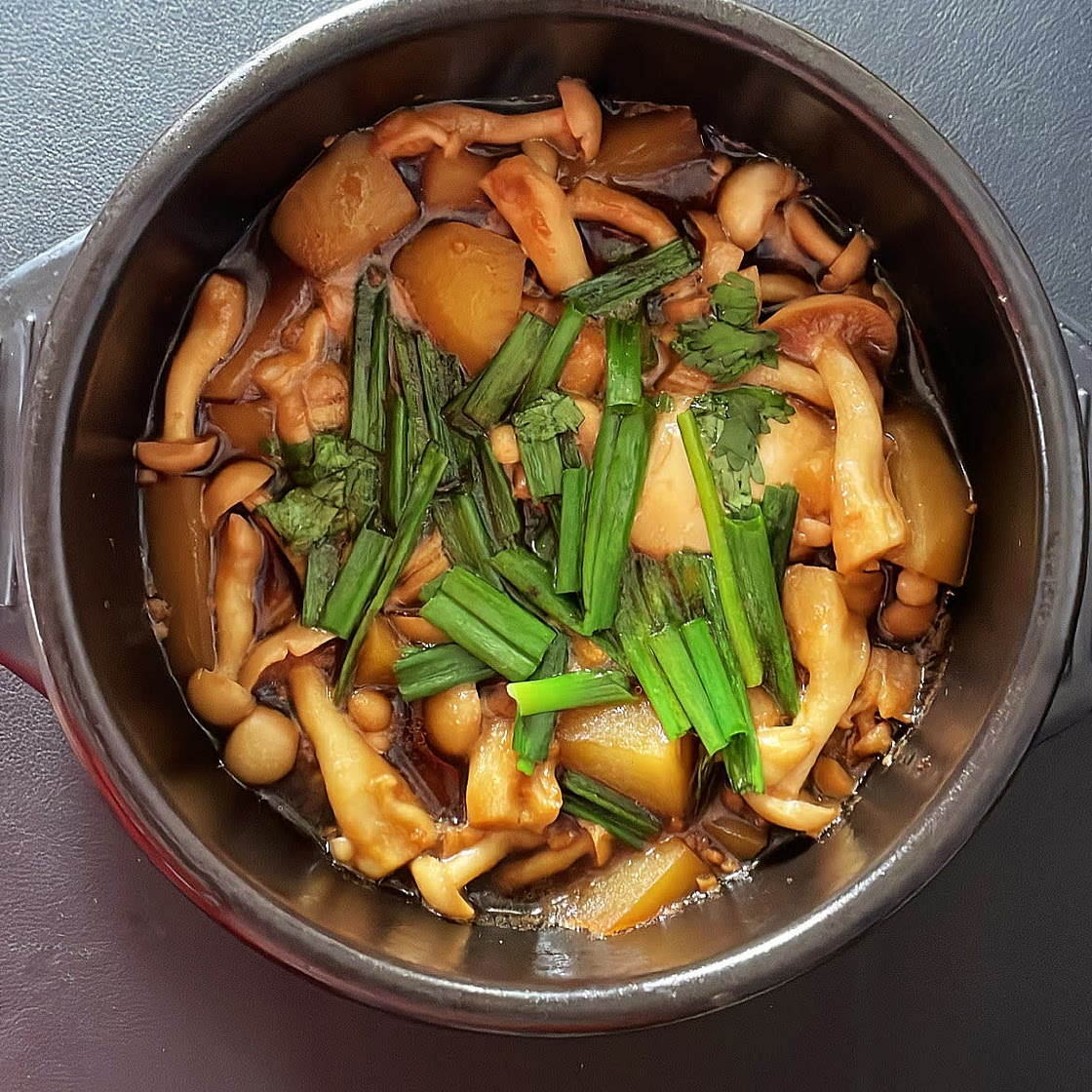 Mushroom and potato stew