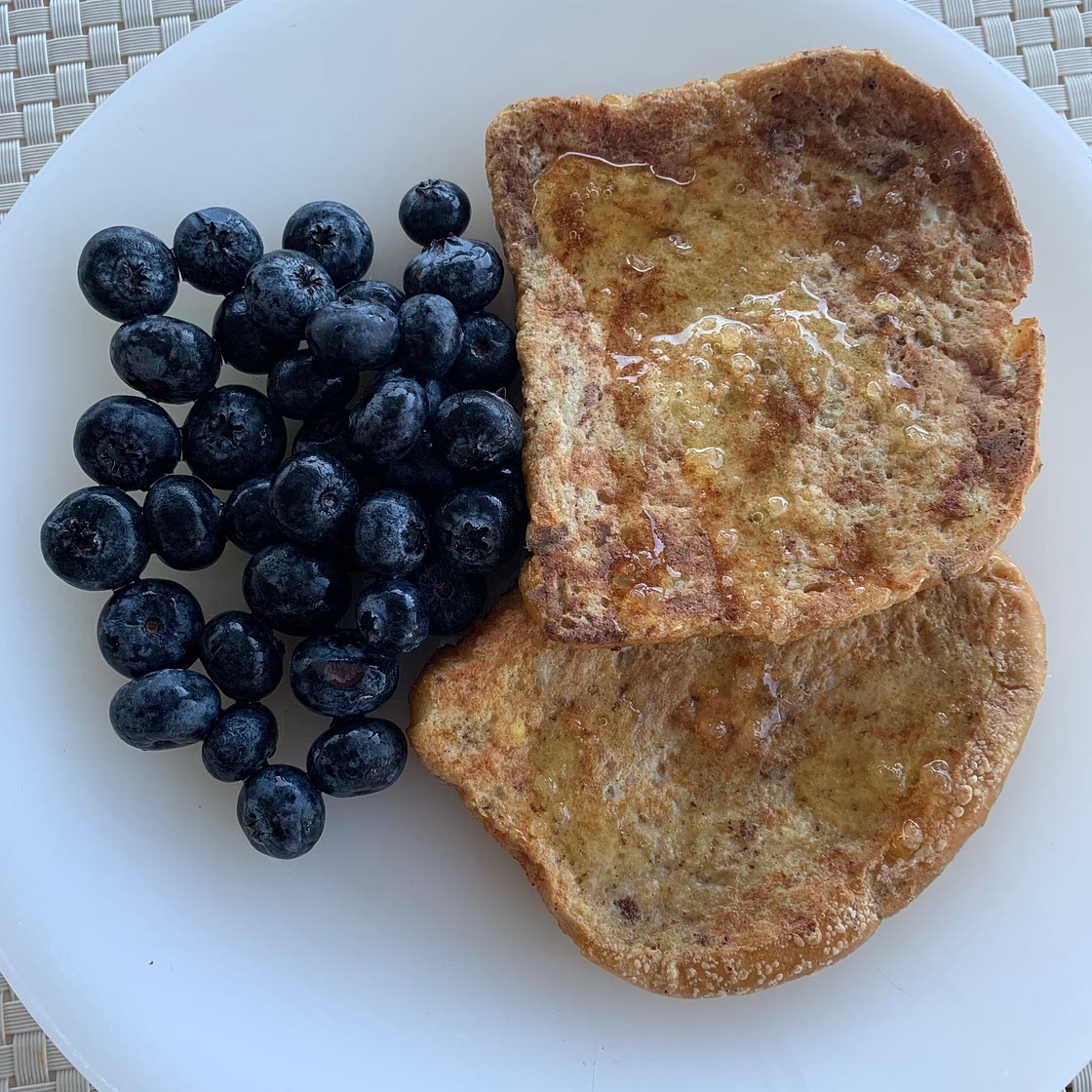 Healthy vegan French Toast