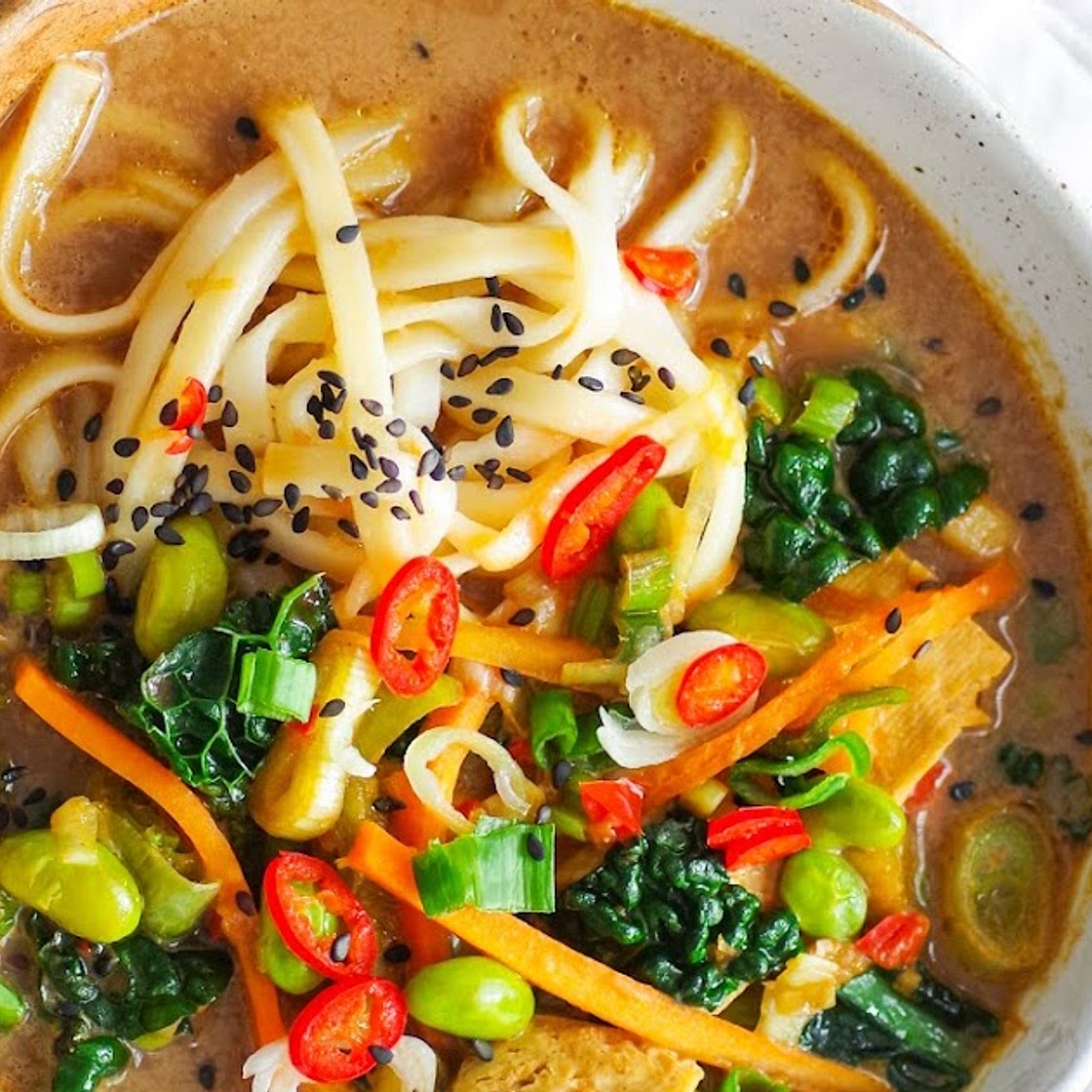 Easy Vegan Coconut Miso Ramen