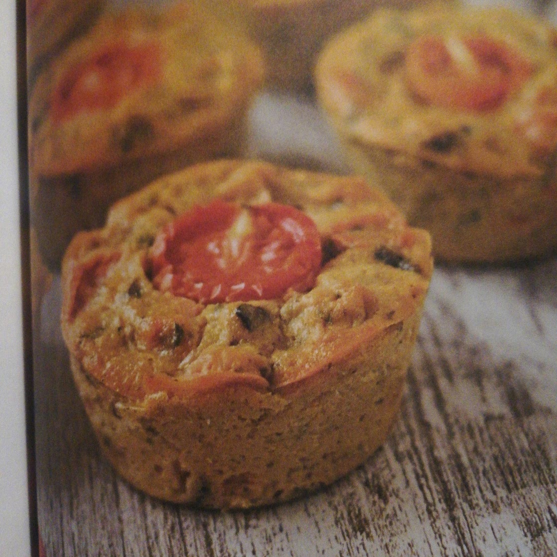 Mini quiche de couve-flor e tomate