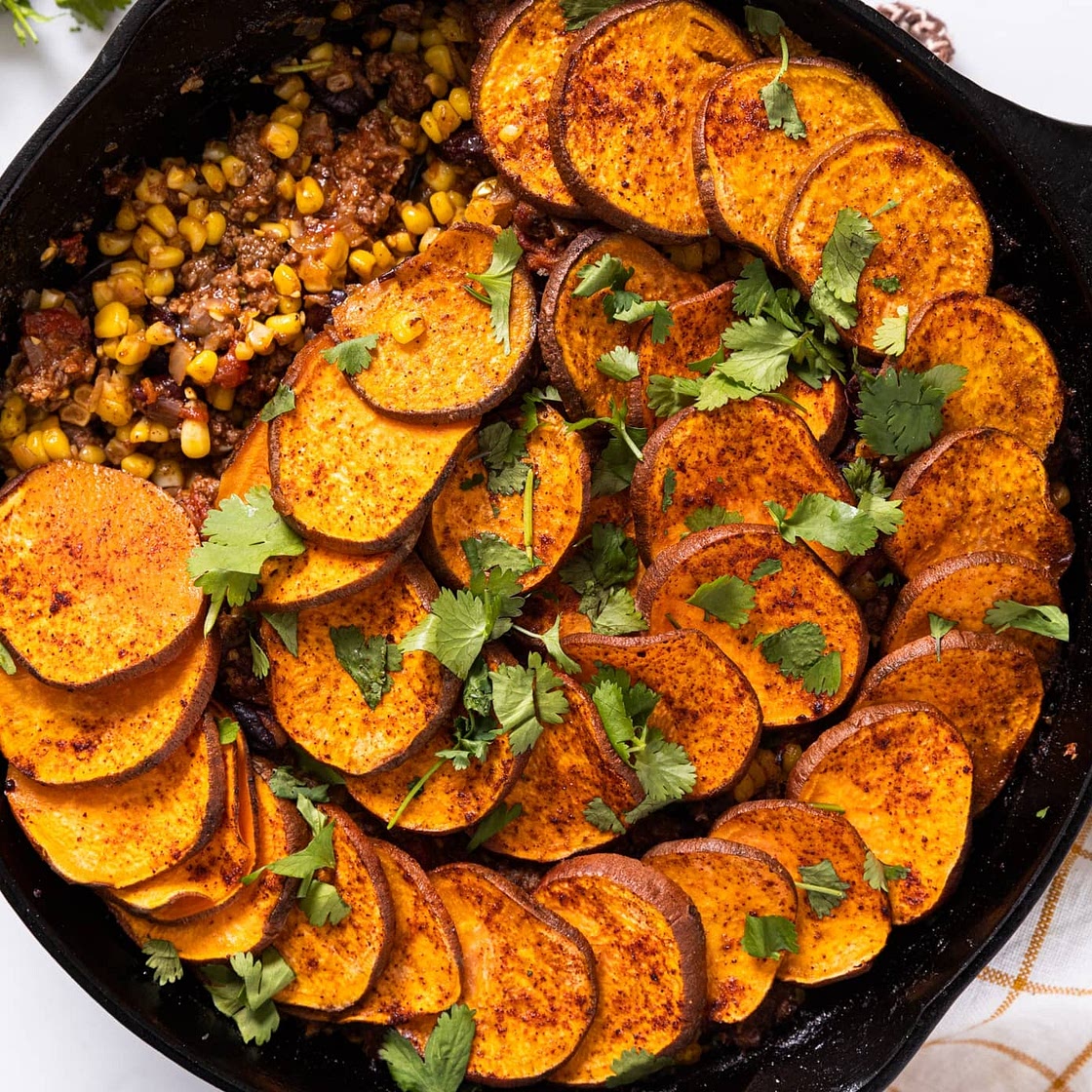 Chipotle Sweet Potato Taco Bake