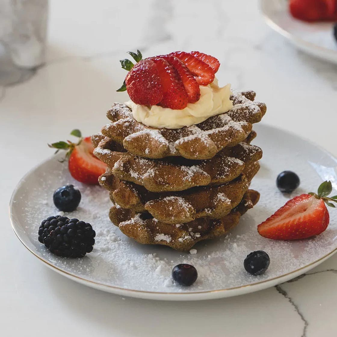 Healthy Fluffy Waffles 🧇