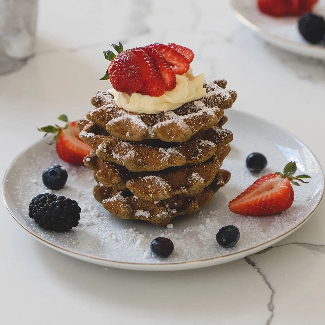 Healthy Fluffy Waffles 🧇