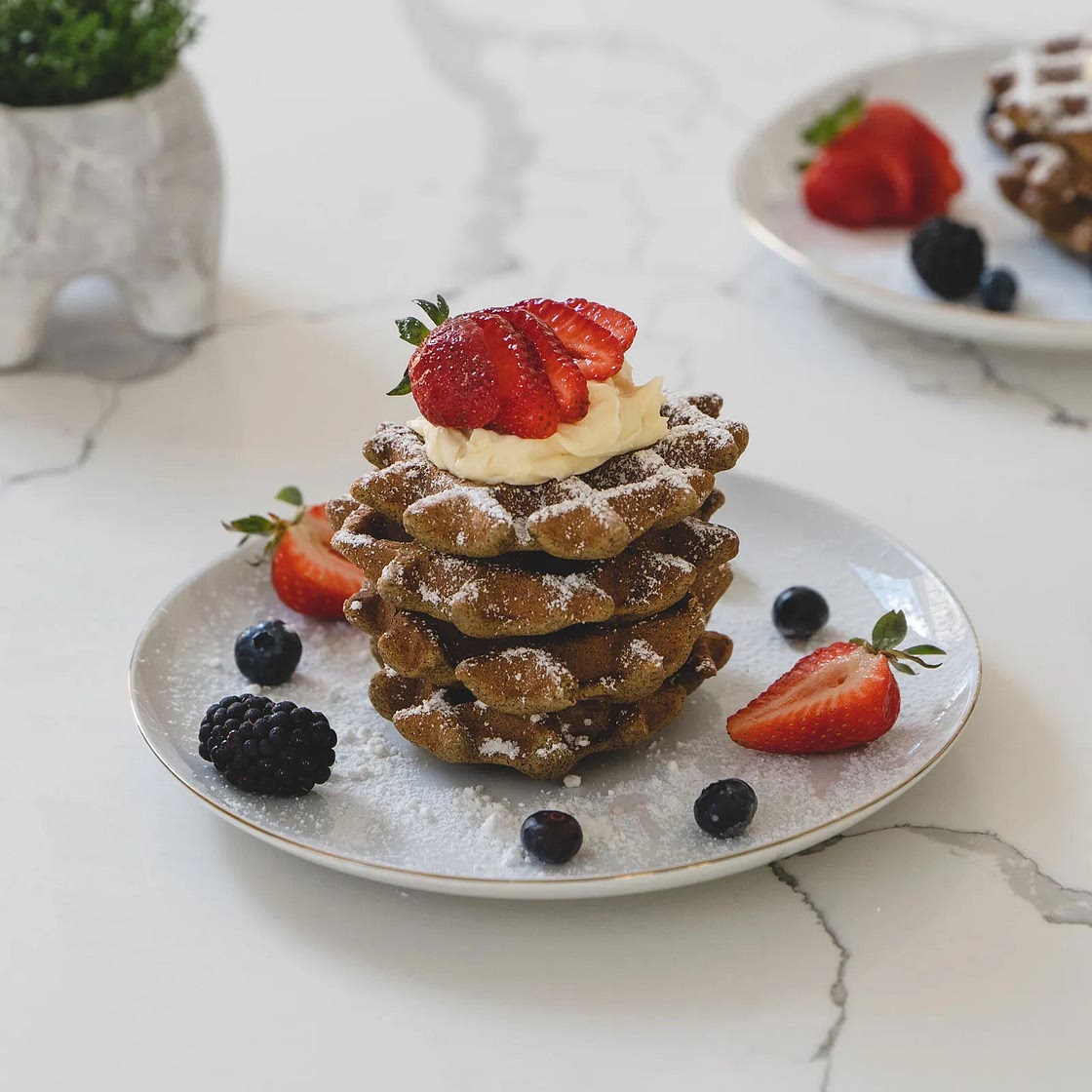 Healthy Fluffy Waffles 🧇