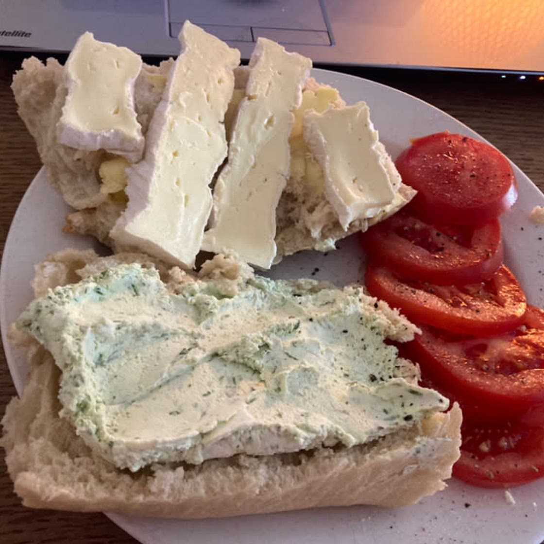 Homemade Boursin-style fresh cheese