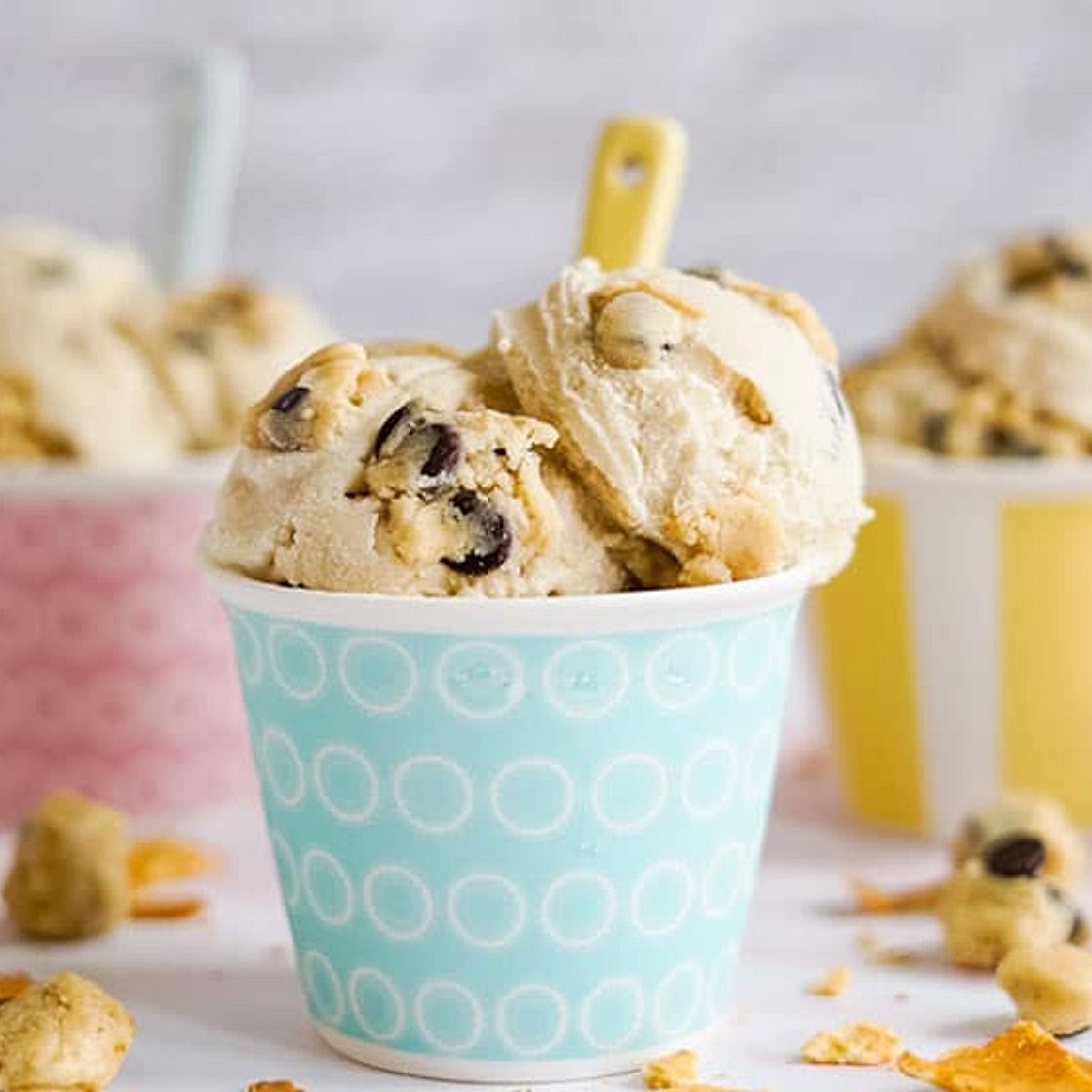 Vegan Cookie Dough Ice Cream