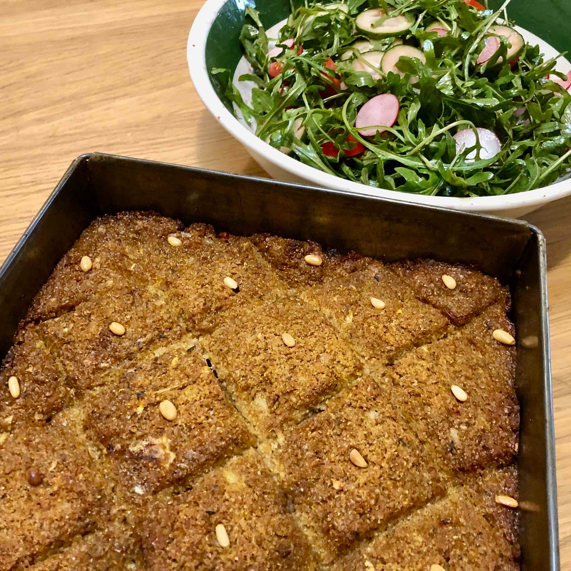 32. Vegan Baked Kibbeh